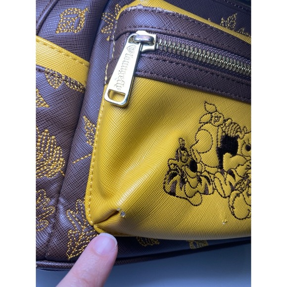 Loungefly Disney Winnie The Pooh Autumn Mini Backpack- Exclusive RARE Used *READ - Picture 5 of 16